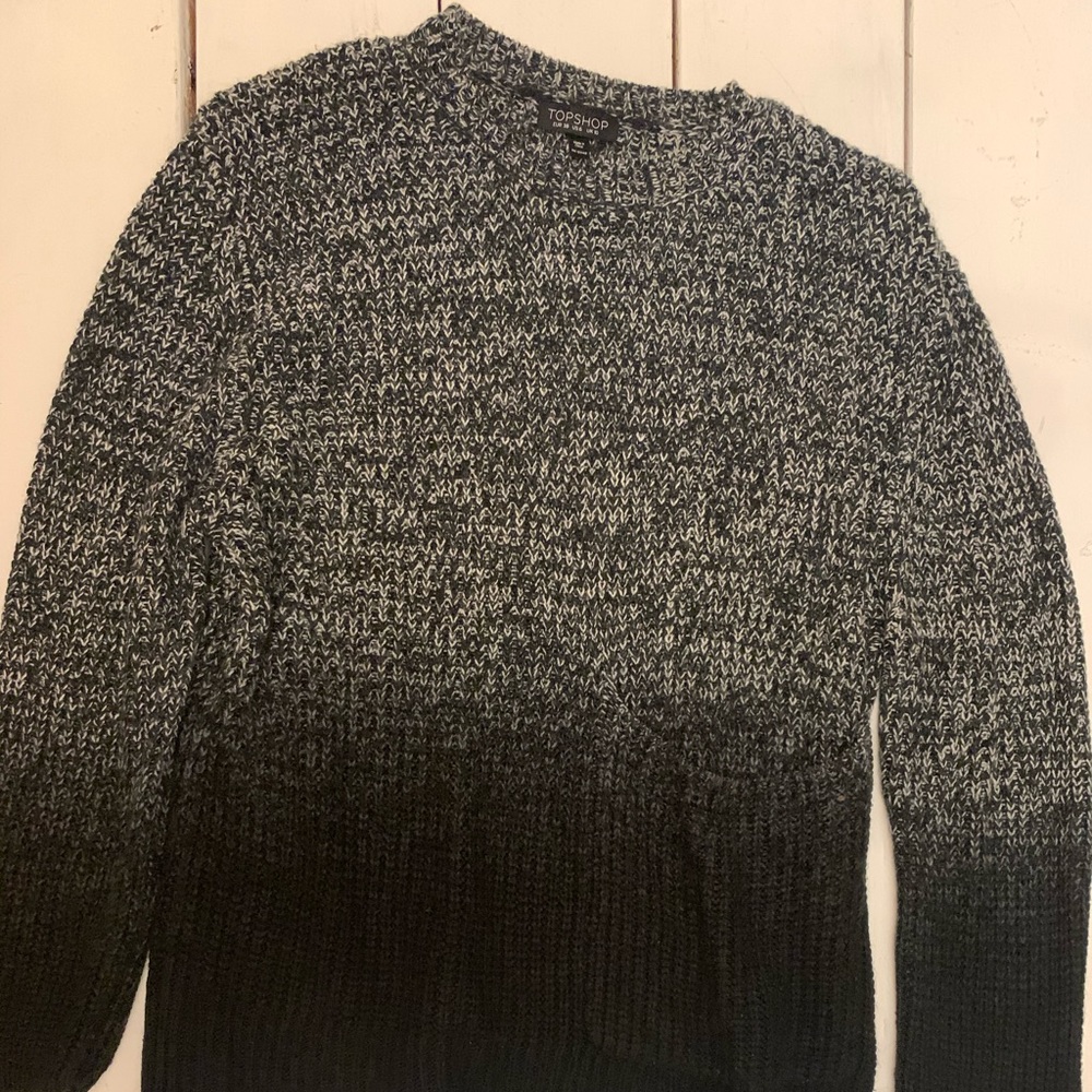 Topshop Oversized Ombré Sweater